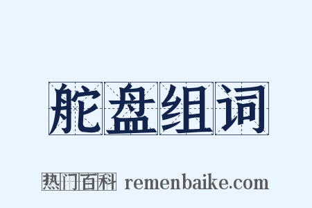 舵盘组词是什么意思的图片